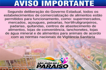 Aviso Importante